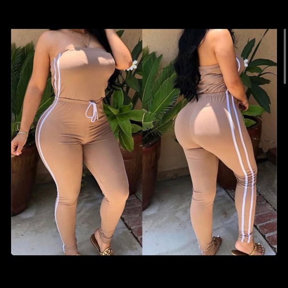 shopvvf.com Pants - Khaki jumpsuit s-xl